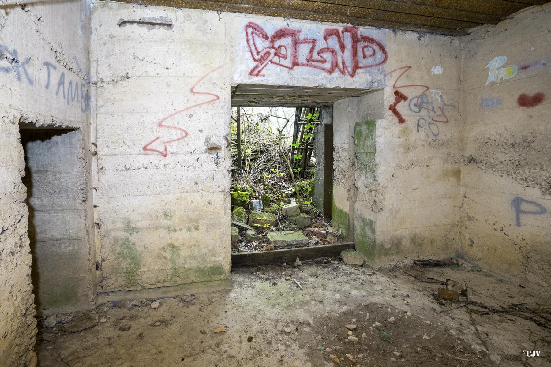 Ligne Maginot - CB294 - PESCH EST - (Blockhaus pour canon) - Les entrées - Lia VERMEULEN