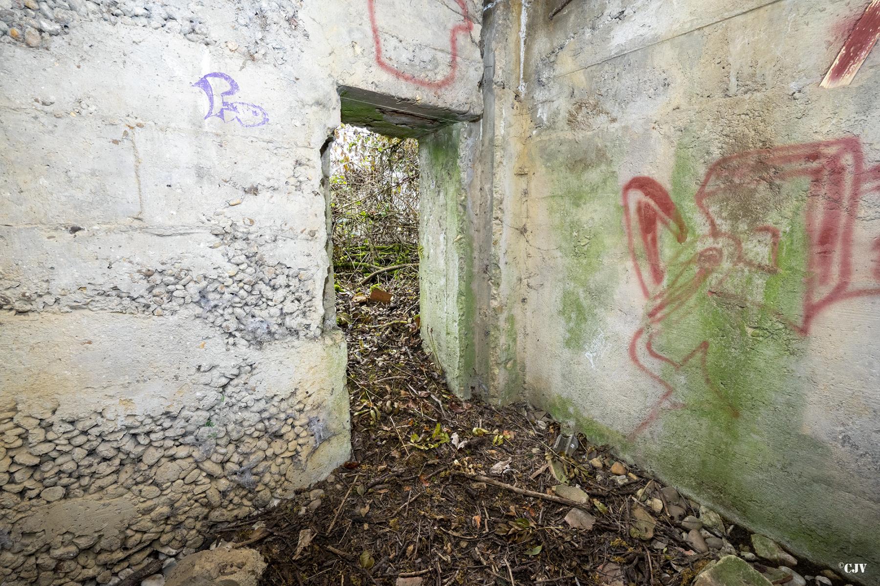 Ligne Maginot - CB294 - PESCH EST - (Blockhaus pour canon) - L'entrée de l'annexe - Lia VERMEULEN