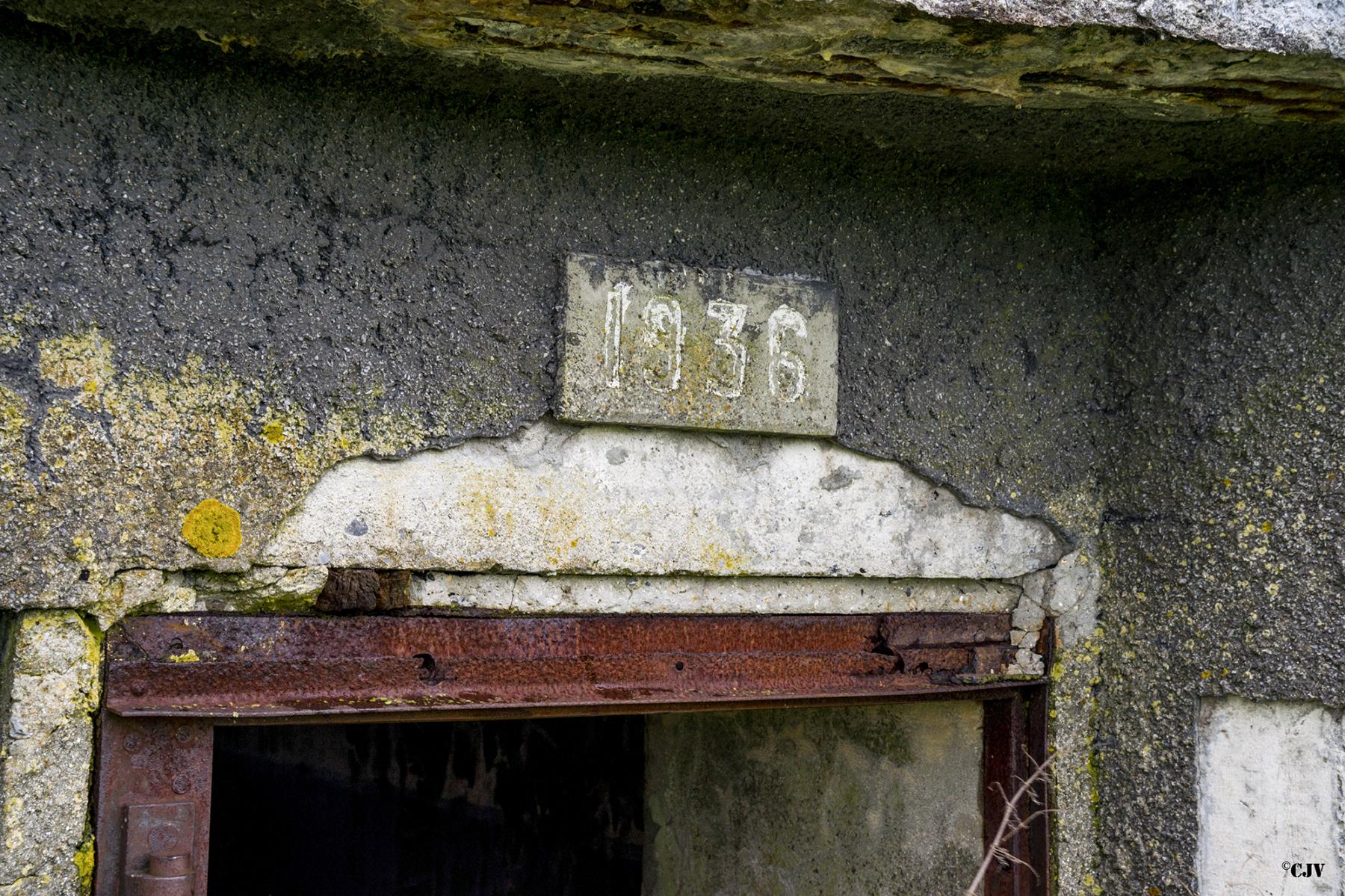 Ligne Maginot - A105 - MON-PLAISIR - (Blockhaus pour canon) - L'année de construction - Lia VERMEULEN