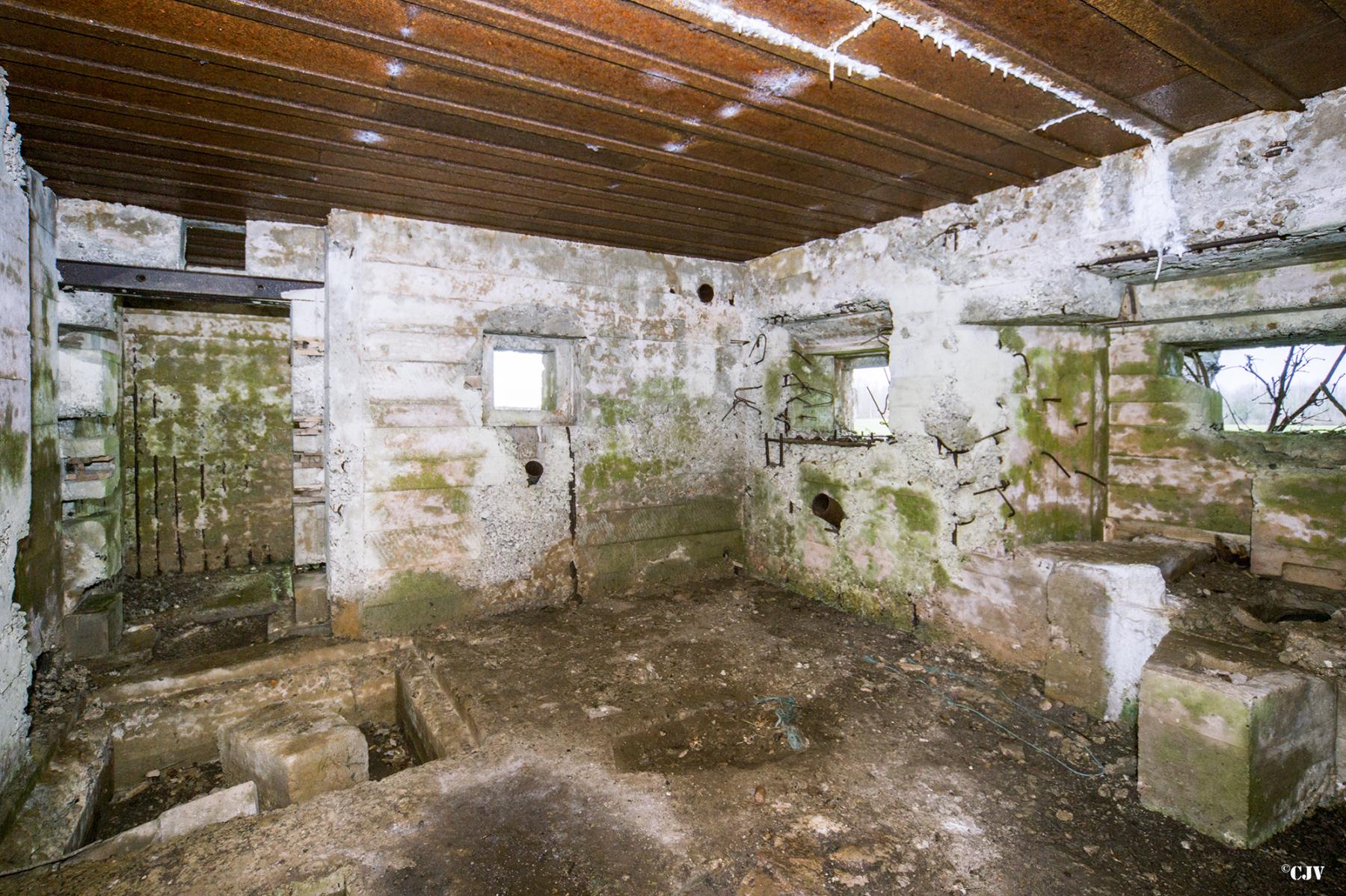 Ligne Maginot - A106 - GOBINETTE - (Blockhaus pour canon) - La chambre de tir - Lia VERMEULEN