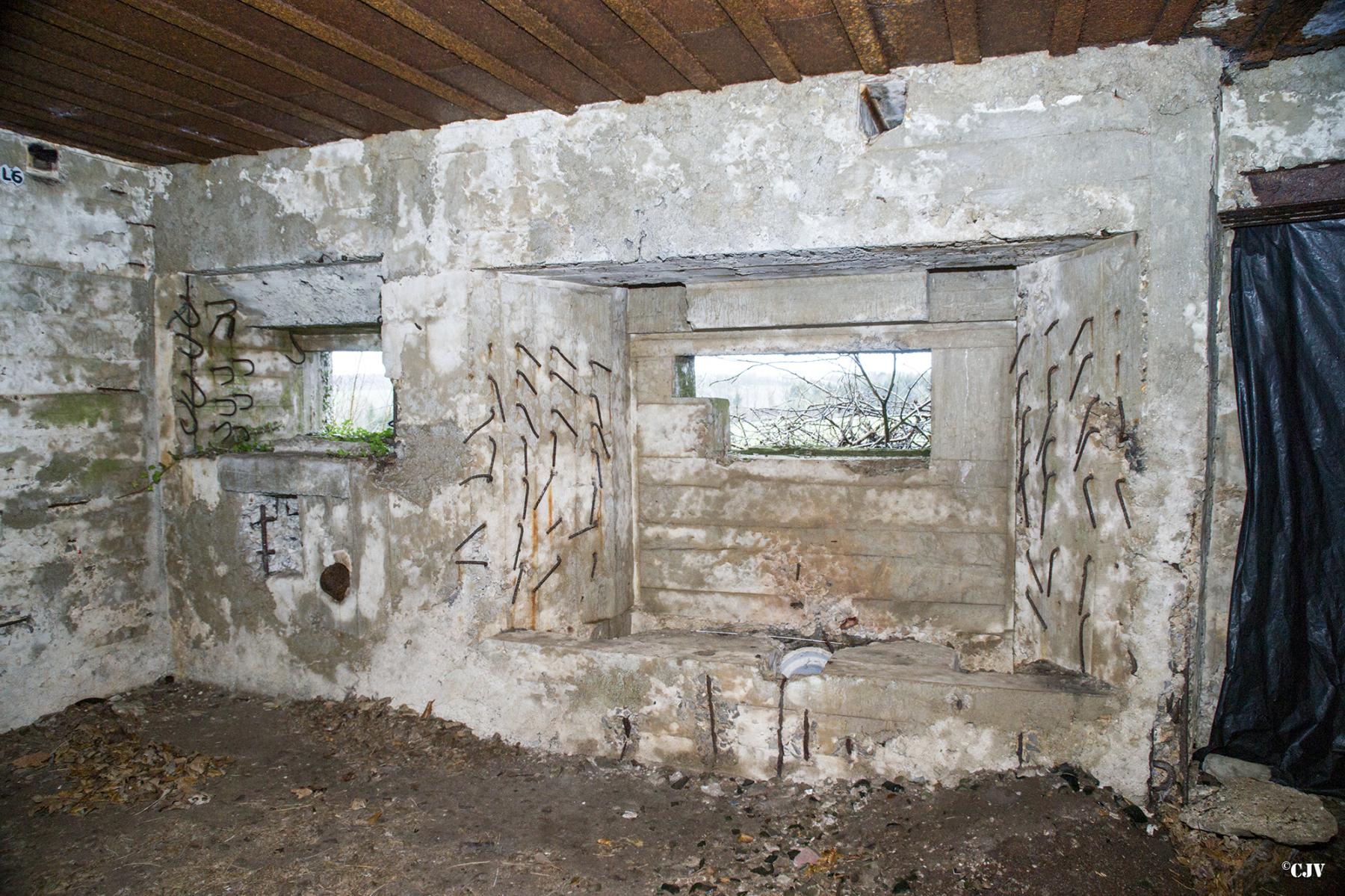 Ligne Maginot - A107 - BELLEUX - (Blockhaus pour canon) - La chambre de tir - Lia VERMEULEN