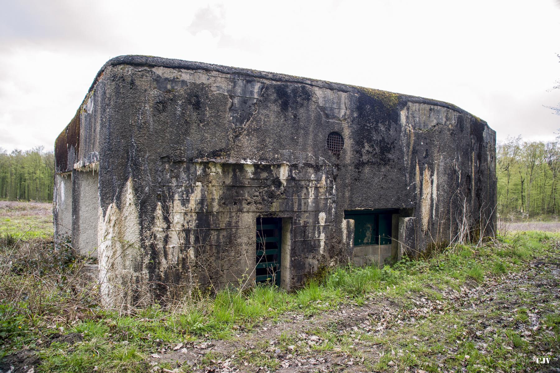 Ligne Maginot - A109 - ROUTE D'EPPE-SAUVAGE - (Casemate d'infanterie - double) - Le blockhaus est fermé pour protéger les chauve-souris - Lia VERMEULEN