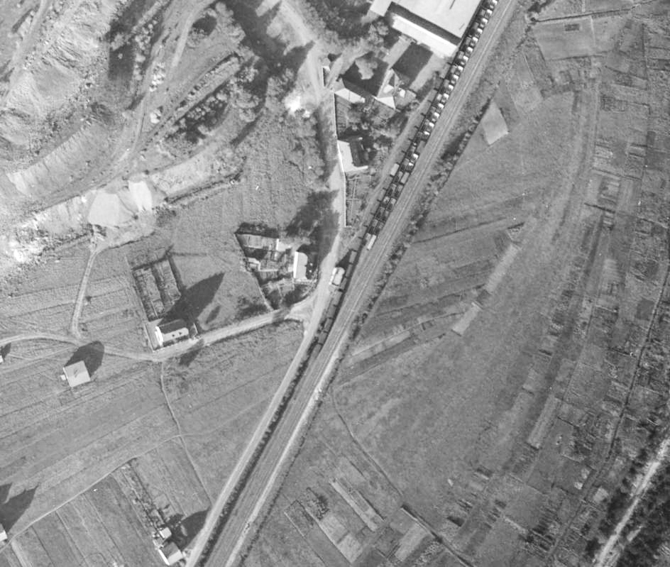 Ligne Maginot - VIEUX-STIRING NORD-EST (MF DE) - (Poste GRM - Maison Forte) - Photographie aérienne de 1954 - IGN