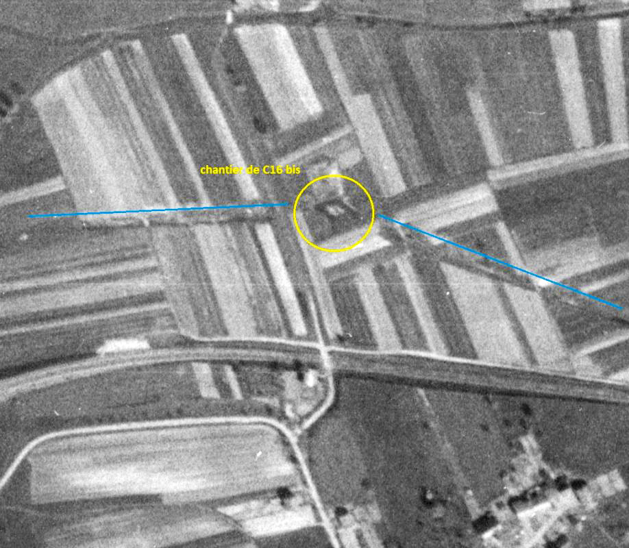 Ligne Maginot - CEZF-26 - HAZEMBOURG - (Blockhaus lourd type STG / STG-FCR - Double) - Les fouilles sont encore visibles en 1948. - IGN