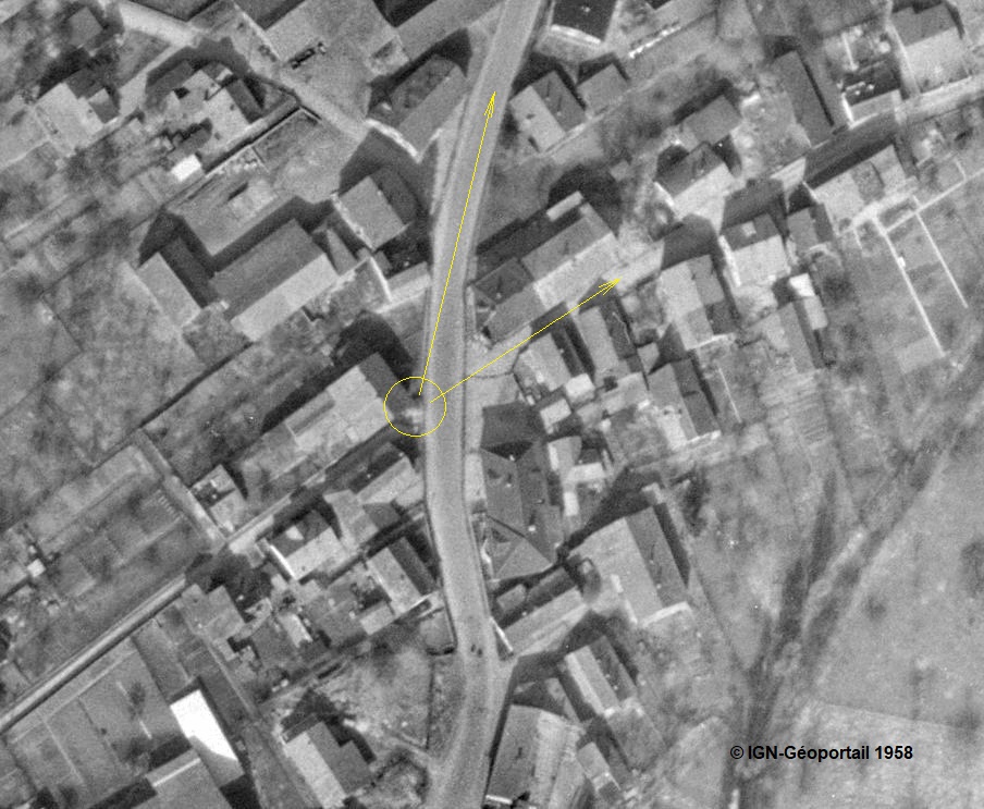 Ligne Maginot - B1717 - HEGENHEIM NORD - (Blockhaus pour arme infanterie) -  - IGN - Géoportail 1958