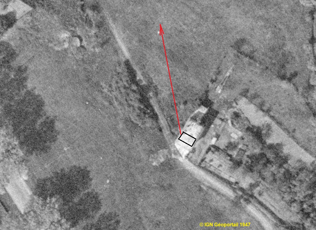 Ligne Maginot - B625 - MICHELFELDEN 5 - (Blockhaus pour arme infanterie) -  - IGN - Géoportail 1947