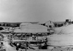Ligne Maginot - IMMERHOF - A10 - (Ouvrage d'infanterie) - Photo de la construction de l'ouvrage
Les blocs 2 et 1 (au second plan)