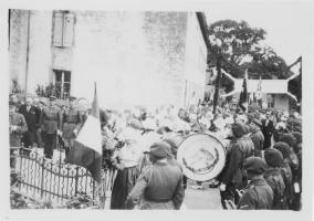 Ligne Maginot - La fanfare du 168 RIF - La fanfare du 168 RIF lors d'une cérémonie publique 