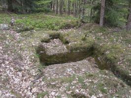 Ligne Maginot - ERBSENTHAL - La cuve pour FM taillée dans le grès