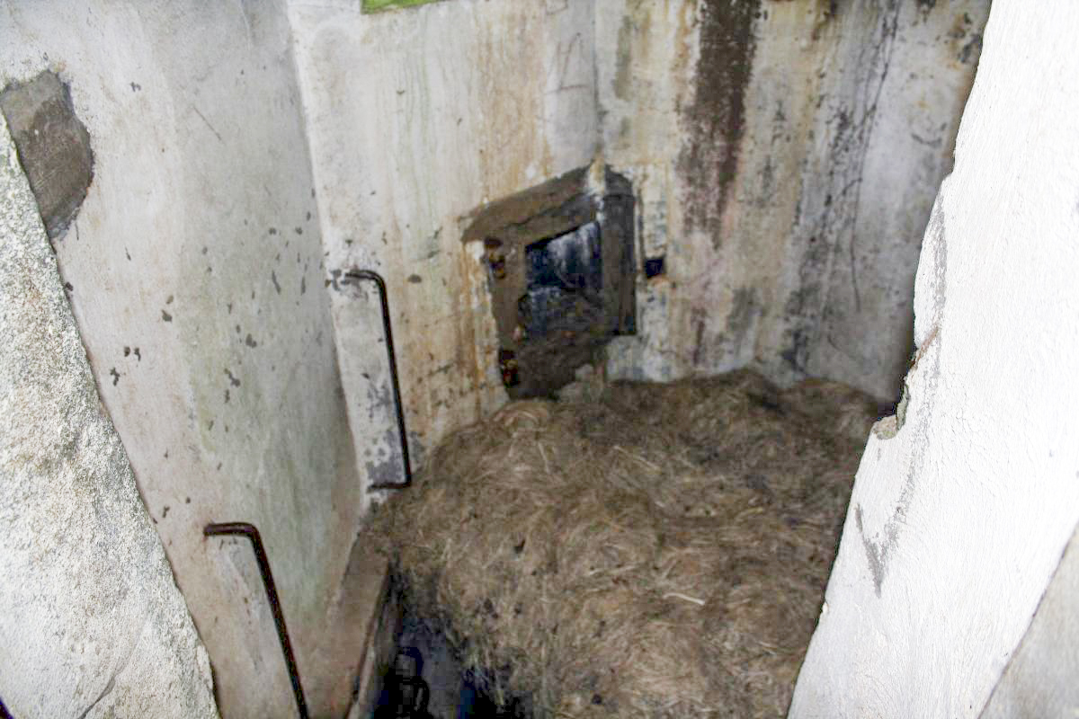 Ligne Maginot - GUEBENHOUSE 2 - (Blockhaus pour canon) - Attention au puits en bas des escaliers  - Michel & Philippe ZIMMER