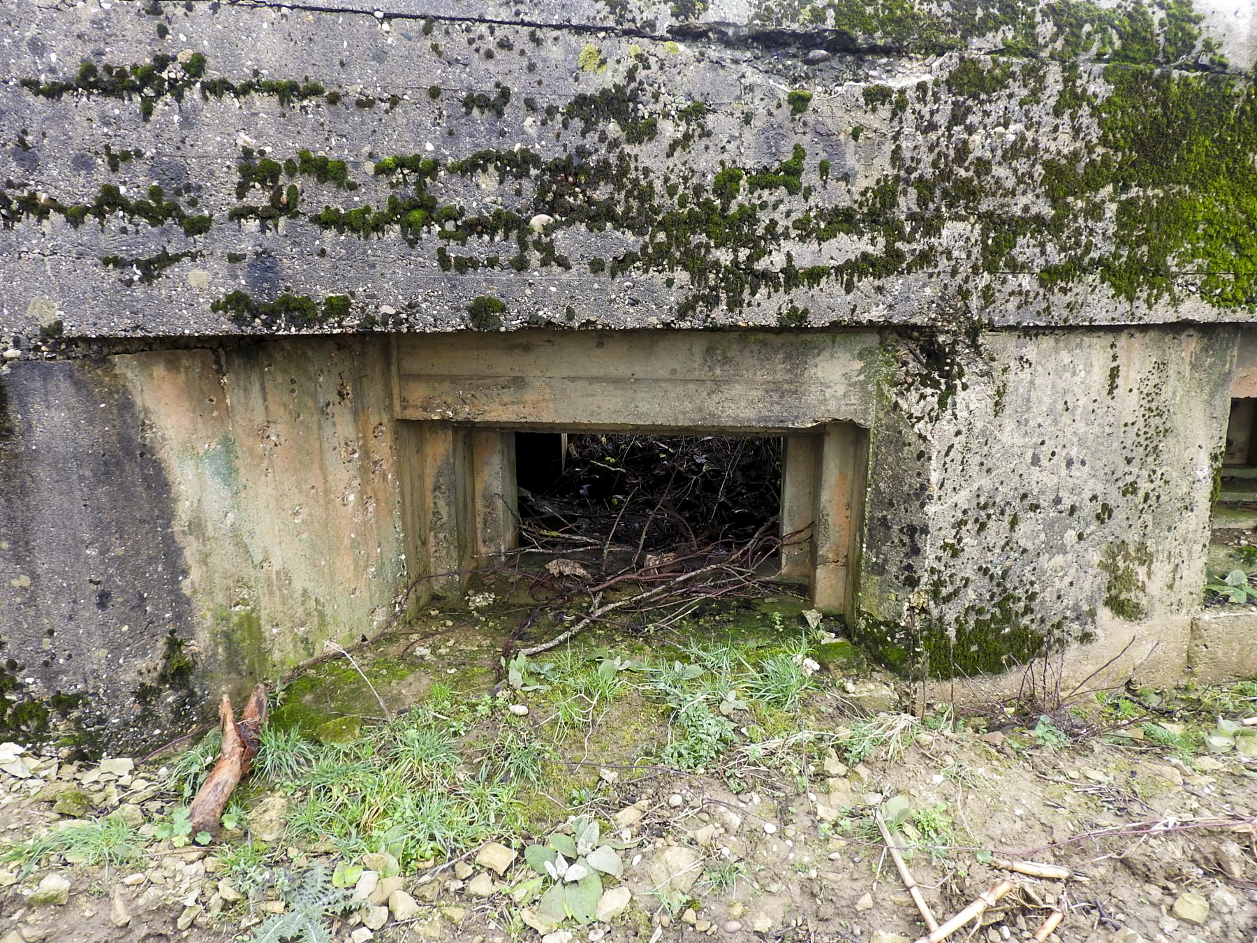 Ligne Maginot - MITTELSMUEHLE OUEST - (Blockhaus pour canon) - L'embrasure pour le canon anti-char. - STENGER Mathieu