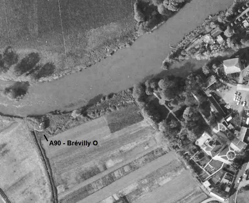 Ligne Maginot - A90 - BREVILLY A - (Blockhaus lourd type STG / STG-FCR - Simple) -  - IGN - Géoportail 1970