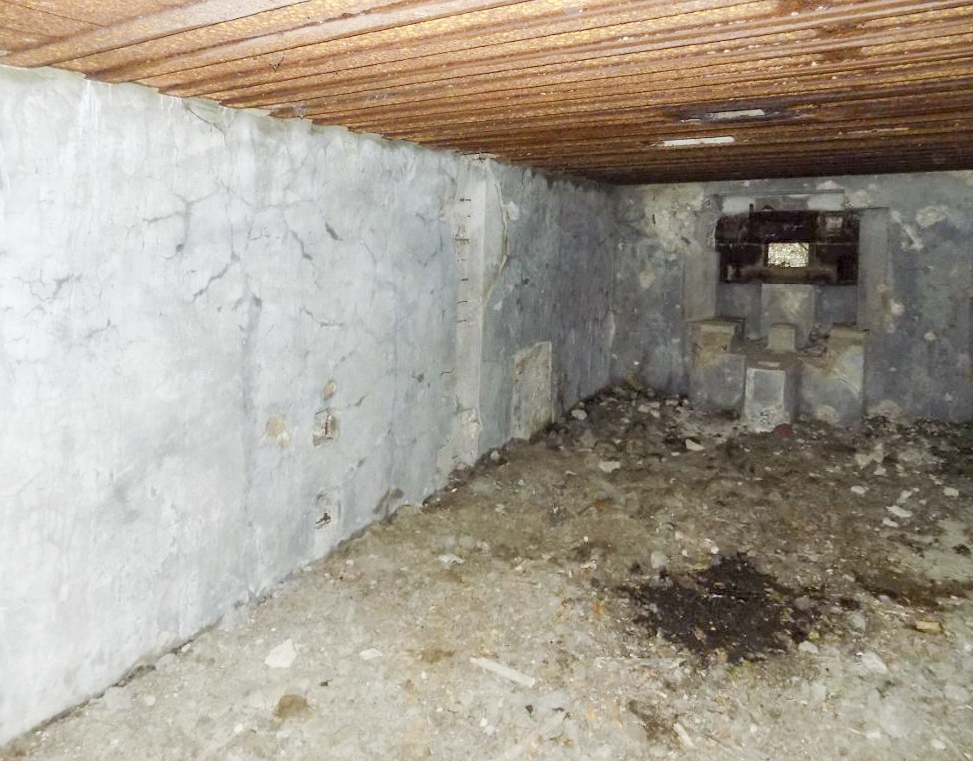 Ligne Maginot - 103 - CHATEAU BELLEVUE - (Blockhaus lourd type STG / STG-FCR - Double) - Faces frontale et droite - R Tucker