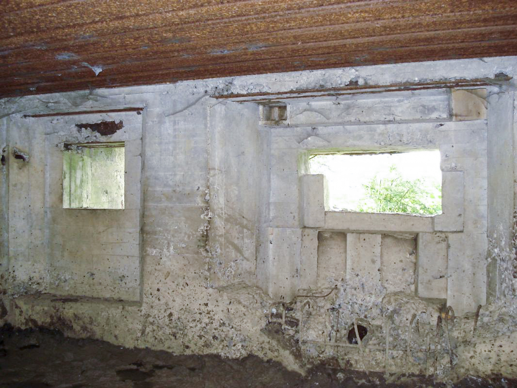 Ligne Maginot - 106 - PONT-MAUGIS - (Blockhaus lourd type STG / STG-FCR - Double) - Les créneaux, face vers Wadelincourt - R Tucker