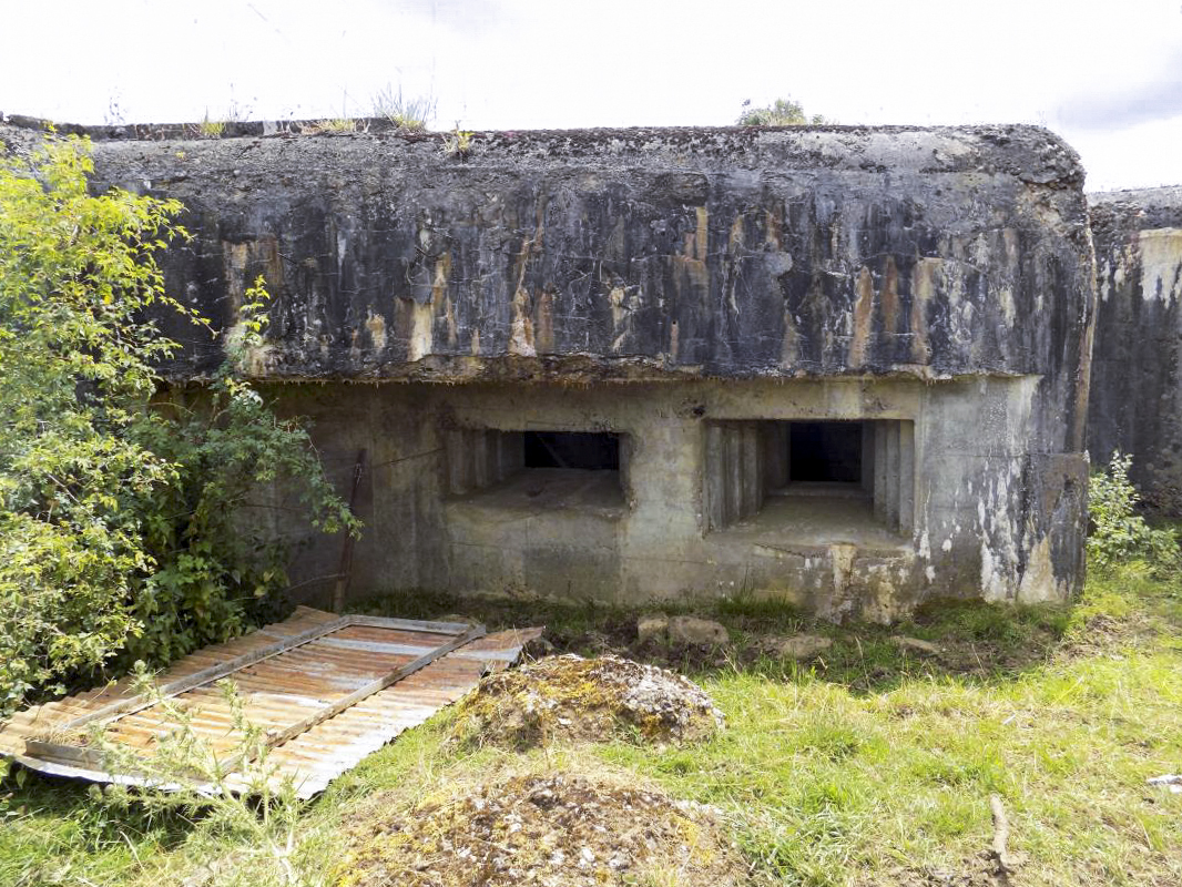 Ligne Maginot - 107 - LONGUES ORGIERES - (Blockhaus lourd type STG / STG-FCR - Double) - Face gauche - R Tucker