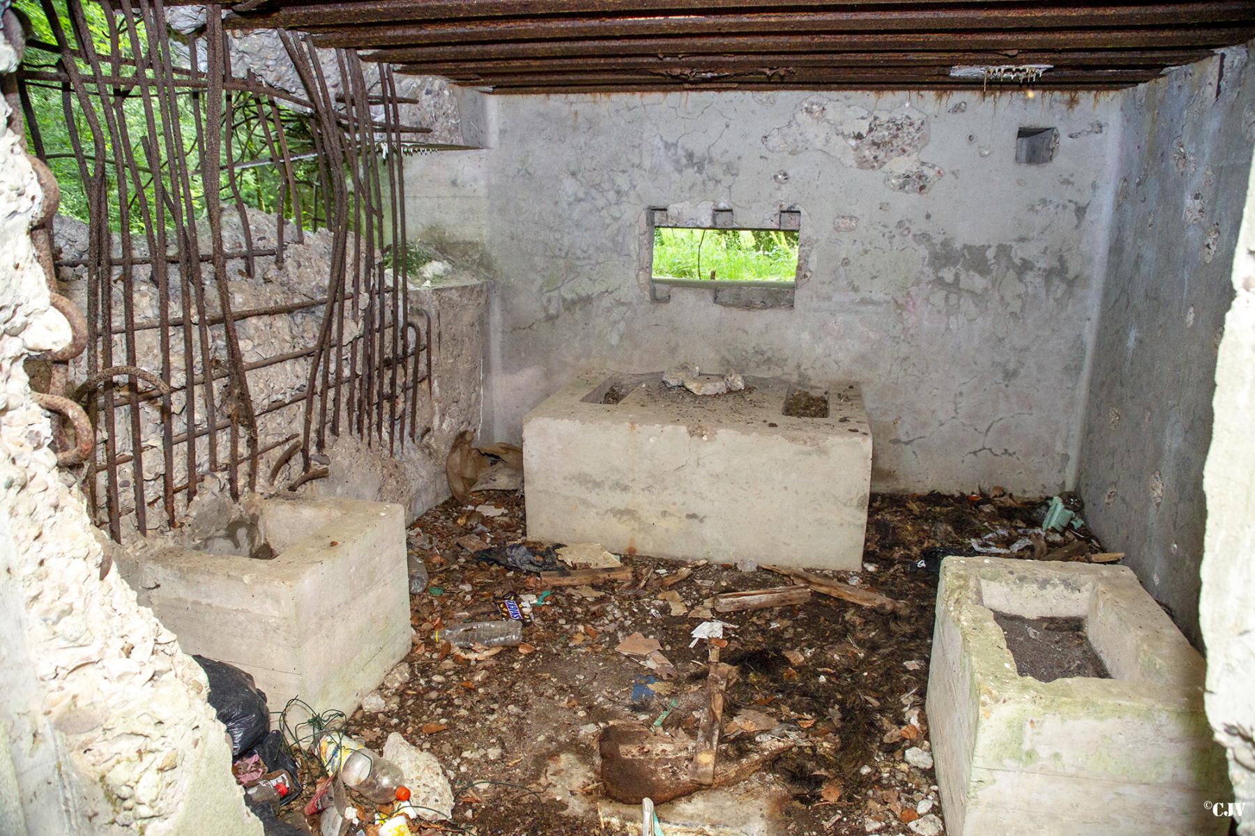 Ligne Maginot - LANGSTWALD 5 - (Blockhaus pour canon) - La chambre de tir - Lia VERMEULEN