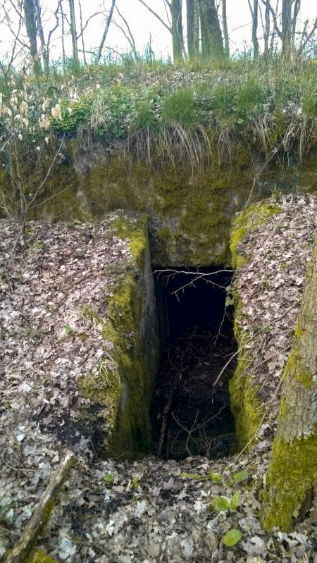 Ligne Maginot - LANGSTWALD 6 - (Blockhaus pour arme infanterie) - L'entrée... A mon passage, l'intérieur est inondé - jin jac