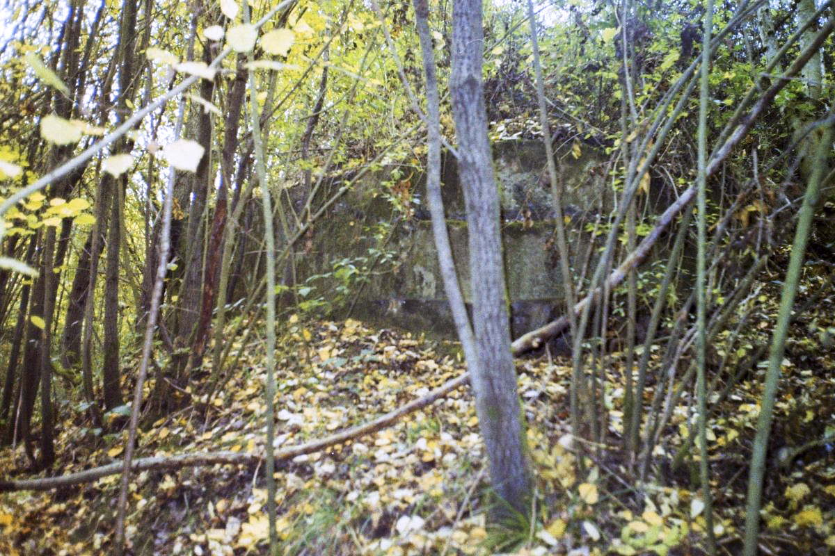 Ligne Maginot - 48BIS - BUTTE DE FRENOIS EST - (Blockhaus pour canon) - Créneau FM à l'angle, faces gauche et frontale.  - R Tucker