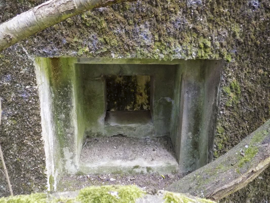 Ligne Maginot - GRAND PAQUIS - (Casemate d'artillerie) - Créneau FM, direction de tir vers l'ouest - R Tucker