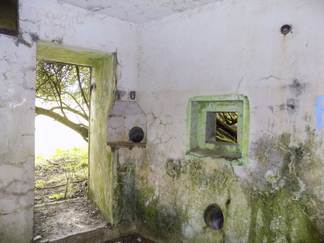 Ligne Maginot - GRAND PAQUIS - (Casemate d'artillerie) - L'entrée hommes et créneau FM vers l'ouest - R Tucker