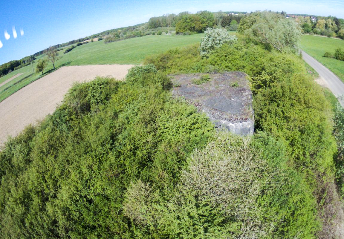 Ligne Maginot - MC34 - STG G - (Casemate d'infanterie) - Vue des airs - jin jac