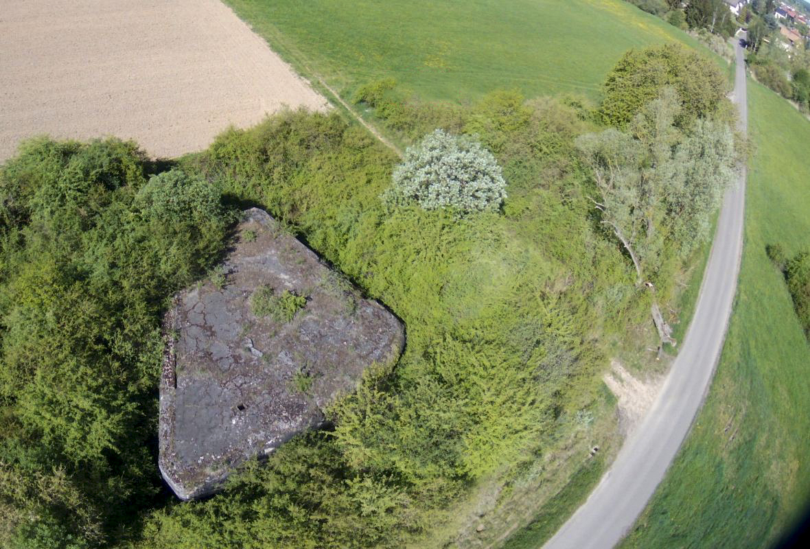Ligne Maginot - MC34 - STG G - (Casemate d'infanterie) - Vue des airs - jin jac