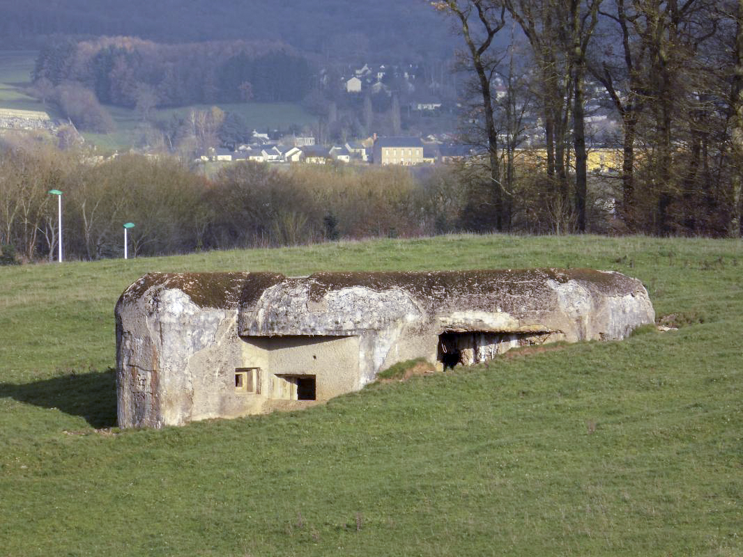Ligne Maginot - BELLEVUE - (Casemate d'artillerie) - Embrasures et entrée - R Tucker
