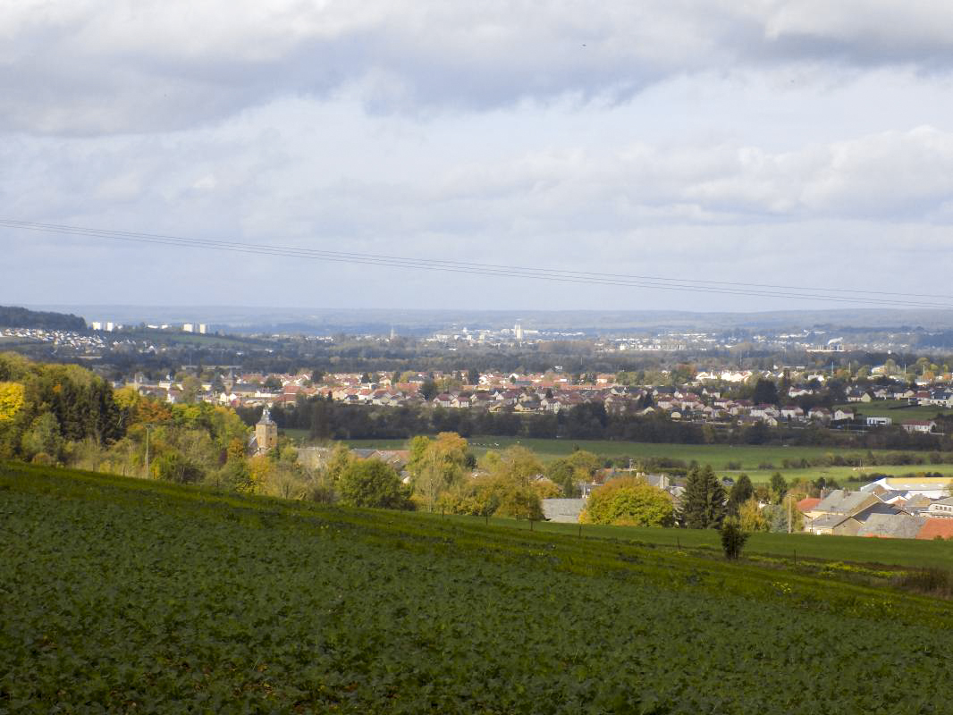 Ligne Maginot - 30A - COTE SAINT MARTIN - (Blockhaus pour canon) - Vue direction de tir vers Dom-le-Mesnil, Flize, Charleville - R Tucker