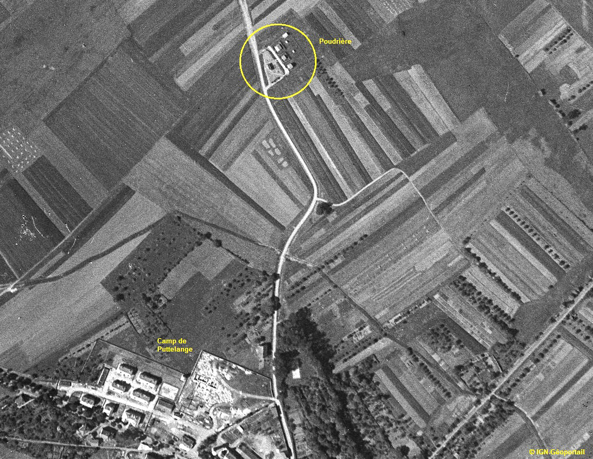 Ligne Maginot - LUTERSBERG - (Dépôt de Munitions) -  - IGN - Geoportail 1936