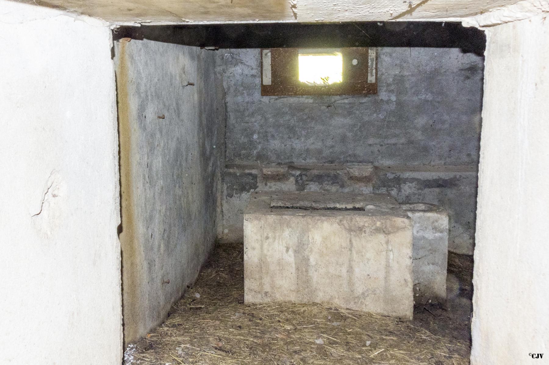 Ligne Maginot - M11B - USINE ELECTRIQUE 4 - (Blockhaus pour arme infanterie) - Le part de l’intérieur visible a travers l'entrée - Lia VERMEULEN