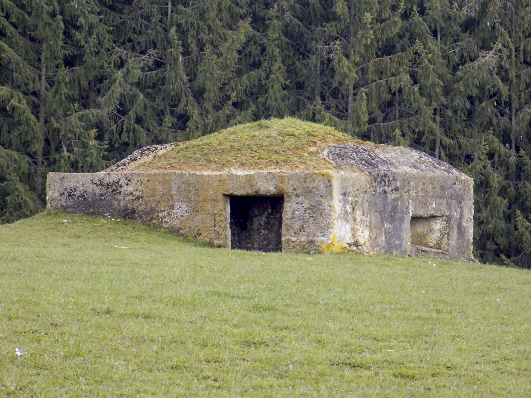 Ligne Maginot - R7 - PAMBOUR - (Blockhaus pour arme infanterie) - L'arrière et face droite - R Tucker