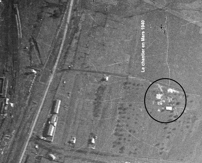 Ligne Maginot - 105 - PEPINIERE CREPLET - (Blockhaus lourd type STG / STG-FCR - Double) - Le chantier en Mars 1940. - IGN - Géoportail 1940