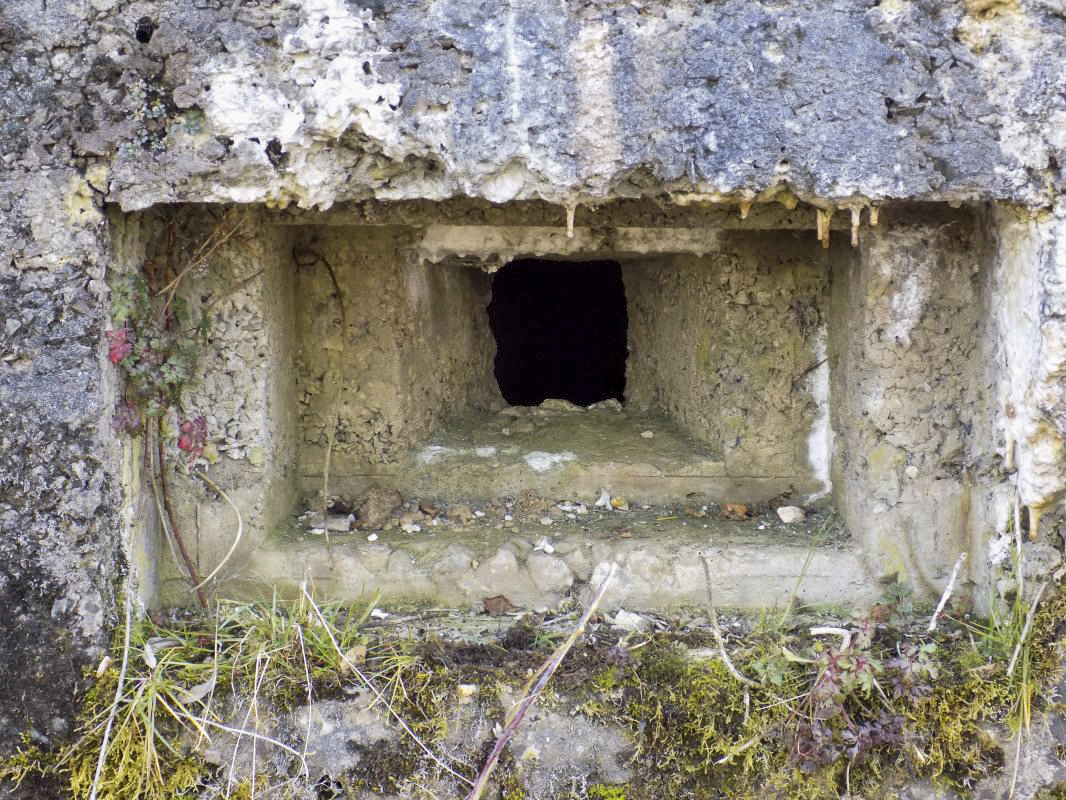 Ligne Maginot - 14 - PRE AUX PIERRES NORD - (Blockhaus pour arme infanterie) - Créneau Hotchkiss face est - R Tucker
