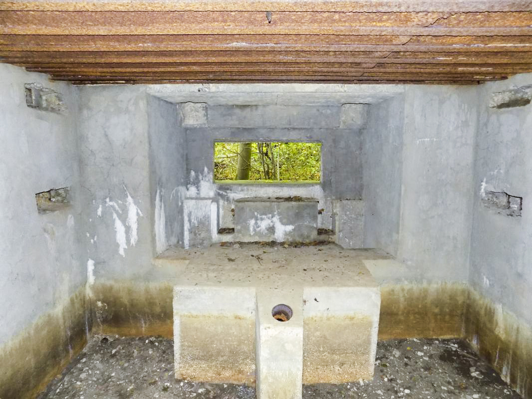 Ligne Maginot - 201 - LA NIVRAGNE OUEST - (Blockhaus pour canon) - Face frontale, créneau AC - R Tucker