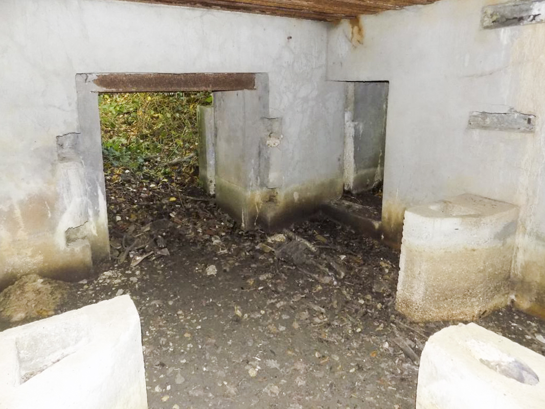 Ligne Maginot - 201 - LA NIVRAGNE OUEST - (Blockhaus pour canon) - L'arrière et face gauche - R Tucker