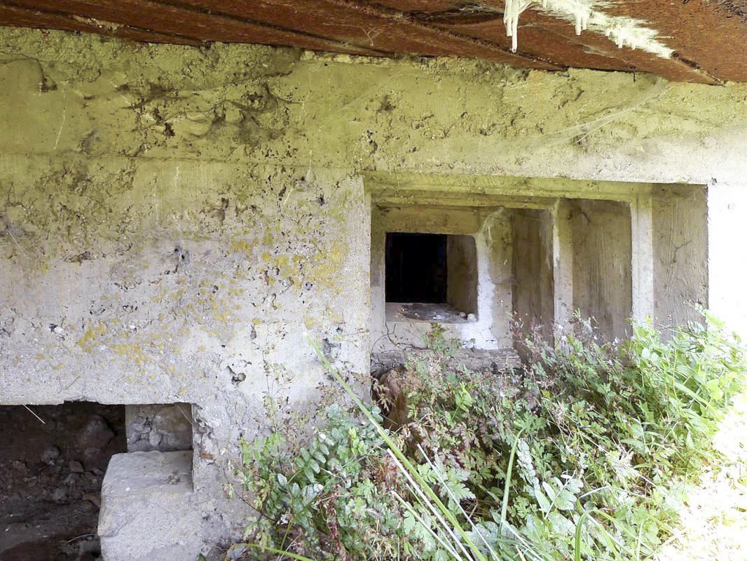 Ligne Maginot - 101 - PAQUIS DES CAILLES - (Blockhaus lourd type STG / STG-FCR - Double) - Le créneau de défense de l'entrée des matériels - JMBrams