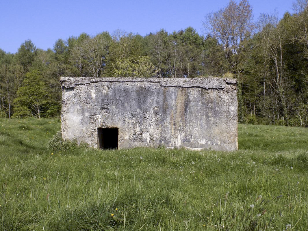 Ligne Maginot - 202 - LA NIVRAGNE EST - (Blockhaus pour canon) - Face droite avec l'entrée hommes - R Tucker