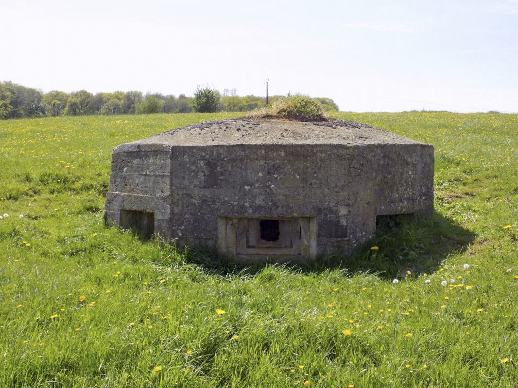 Ligne Maginot - BB129-G - GRAND MORT FONTAINE - (Blockhaus pour arme infanterie) - Faces frontale - R Tucker