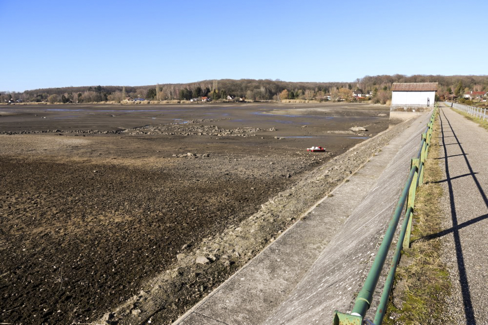 Ligne Maginot - RESERVOIR DE DIEFENBACH - (Inondation défensive) - Vue inhabituelle du réservoir vidé - Alain Perouffe