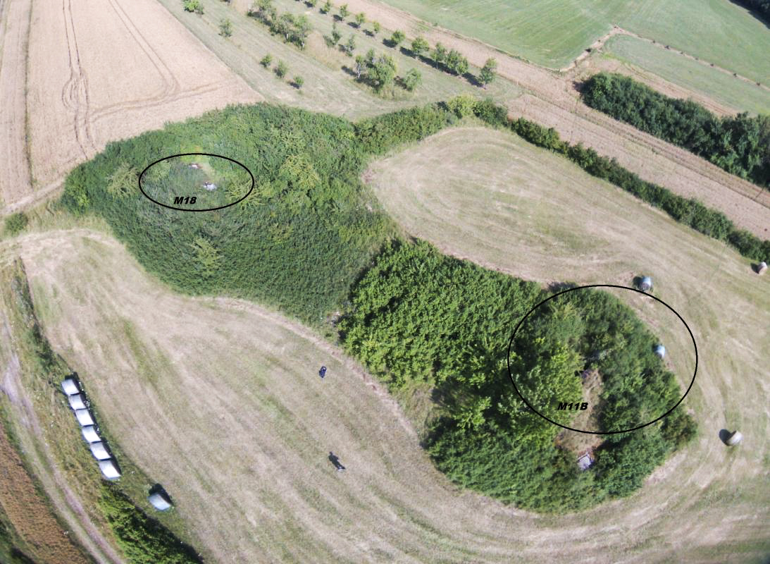 Ligne Maginot - M11B - HOLVING CENTRE 8 - (Blockhaus pour canon) - Photo prise par drone - Jin Jac