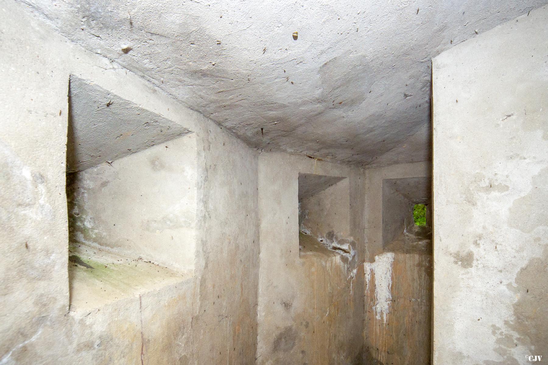 Ligne Maginot - M128 - MITTENWALD 3 - (Blockhaus pour arme infanterie) - Les créneaux de défense de l'entrée - Lia VERMEULEN