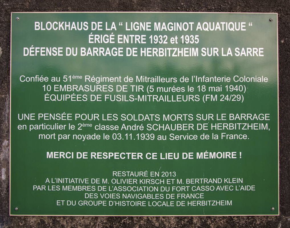 Ligne Maginot - BARRAGE 4 - (Blockhaus pour arme infanterie) -  - LENHARD Christian