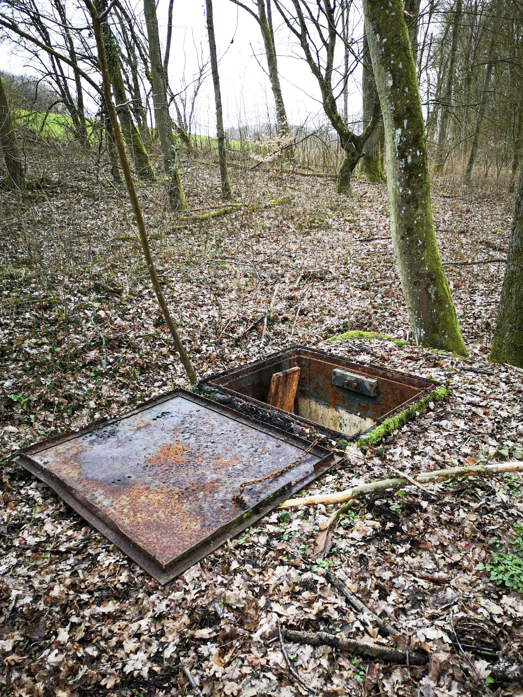 Ligne Maginot - 81M - (Chambre de coupure) - La trappe ouverte - DK_Antoine4