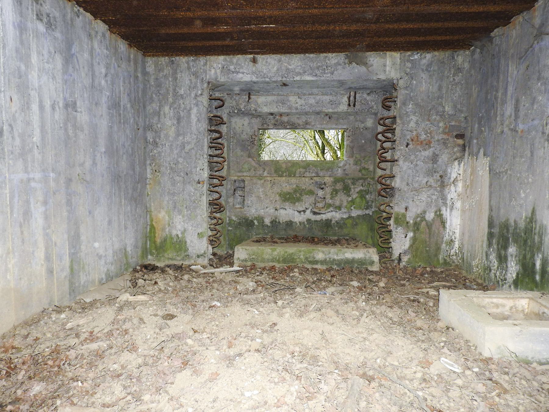 Ligne Maginot - AB29-C - BOIS DU CASTEL - (Blockhaus pour canon) - La chambre de tir. - STENGER Mathieu