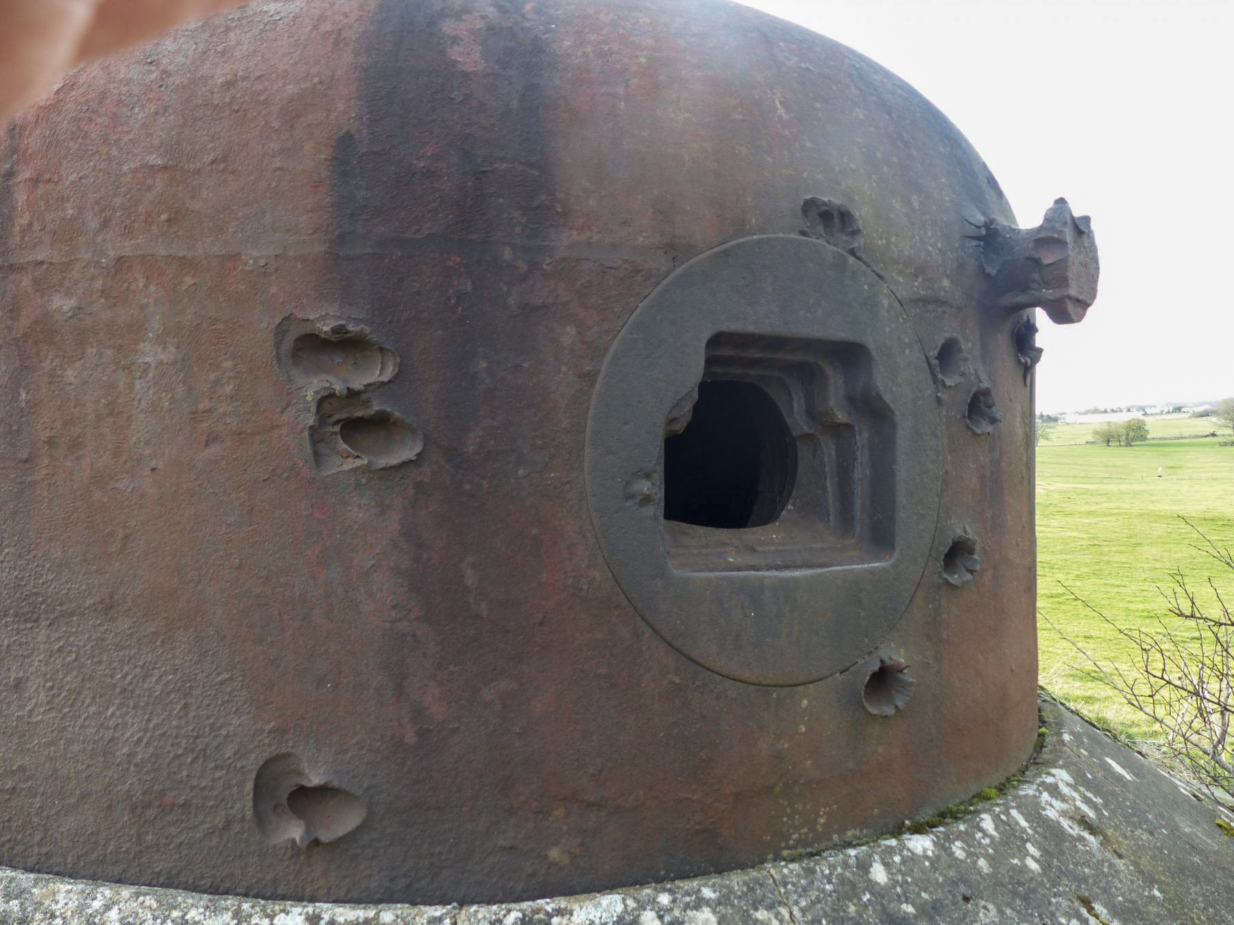 Ligne Maginot - SAINT ANTOINE - (Casemate d'infanterie - double) - Tir de sondage sur la cloche AM frontale - David Harmand