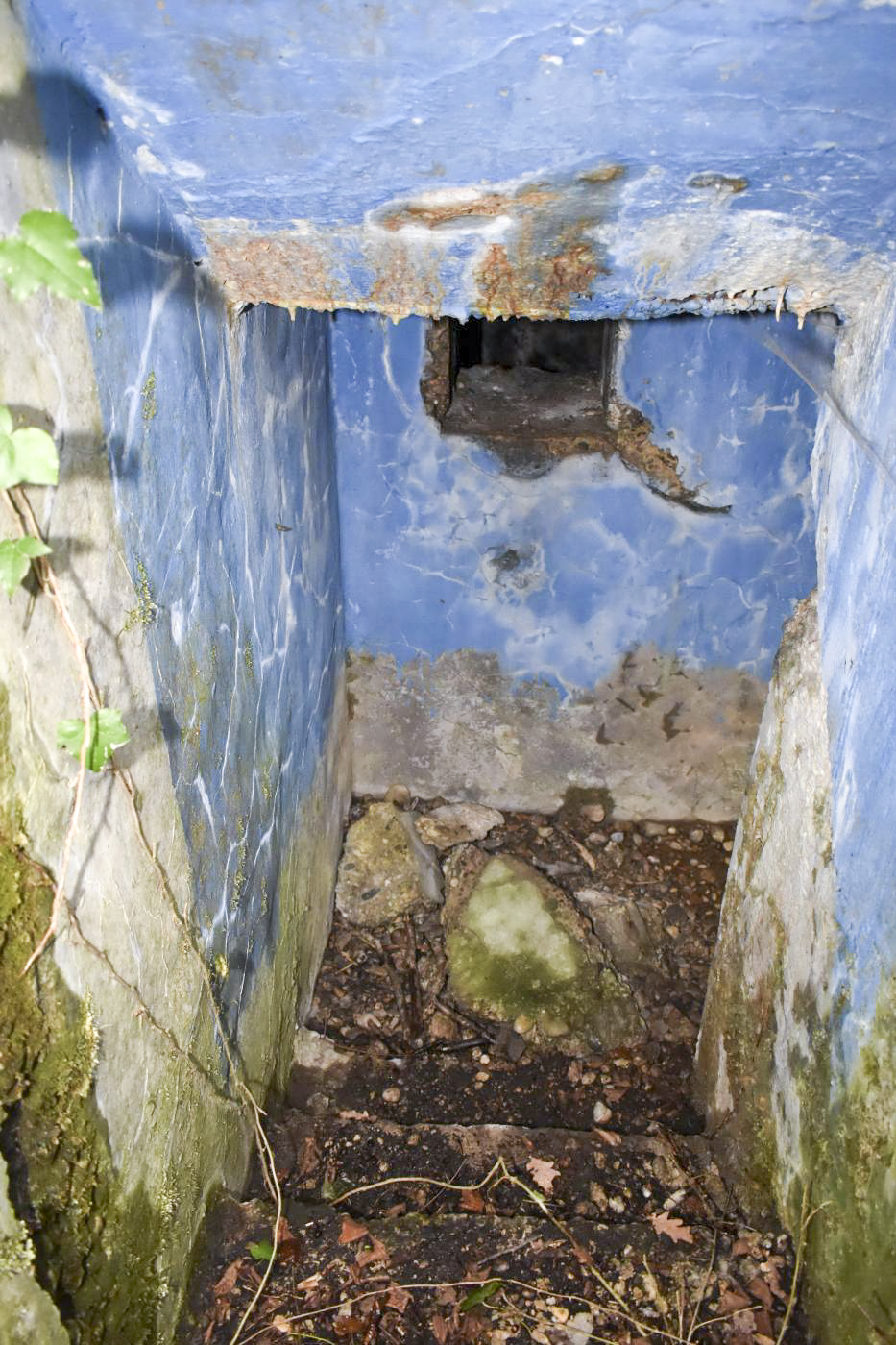 Ligne Maginot - BAERENRAIN 2 - (Abri) - Entrée nord avec le créneau de défense. - Daniel Froehly