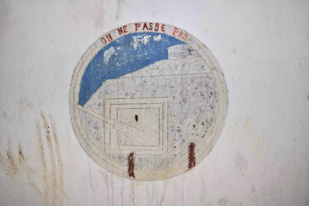 Ligne Maginot - ACHEN NORD - (Casemate d'infanterie) - Dessin ' On ne passe pas' - Daniel Froehly