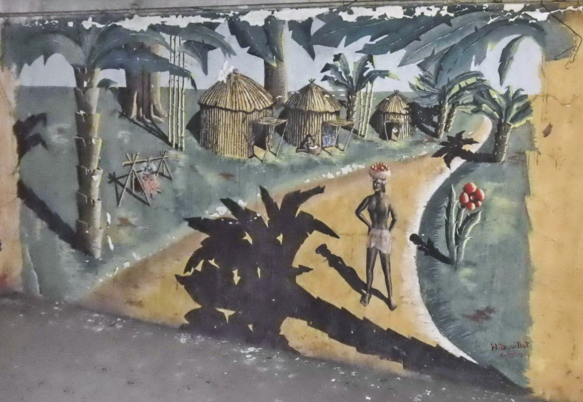 Ligne Maginot - GUENTRANGE (FESTE DE) - (Ouvrage d'artillerie) - Caserne Sud
Fresque de 'H.Bouillot (?)  1-1940' - D.Froehly