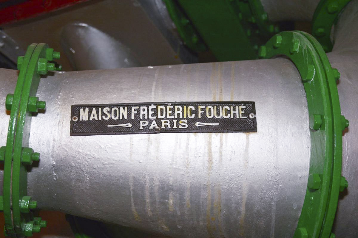 Ligne Maginot - BICHEL Sud - X19 - (Abri) - Plaque de la Maison Frédéric Fouché ayant fourni les matériels de ventilation composant l'installation de l'abri - LAMBERT Pascal