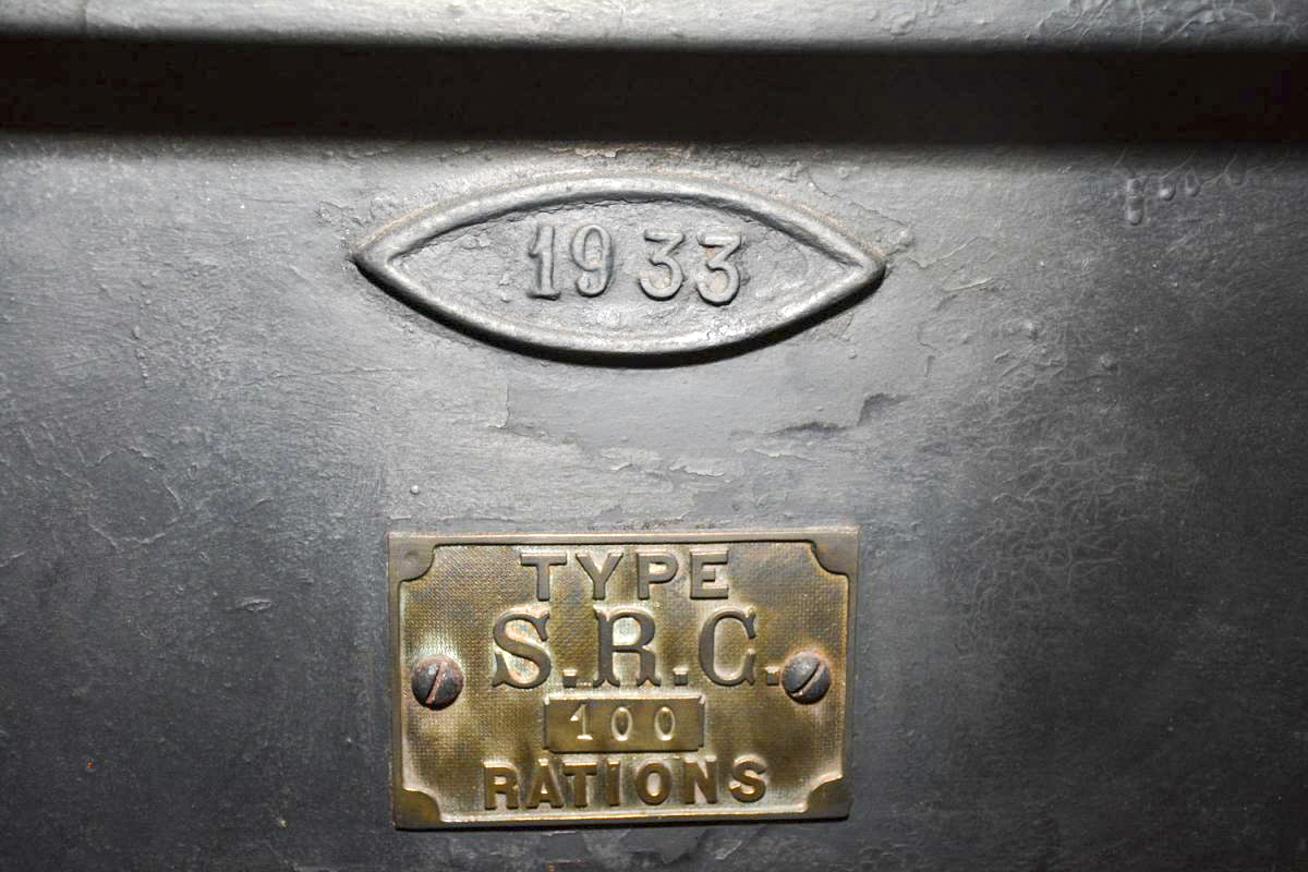 Ligne Maginot - Abri d'intervalle du Bichel Sud - Plaque d'identification de la cuisinière type 0bis pour 100 rationnaires - LAMBERT Pascal
